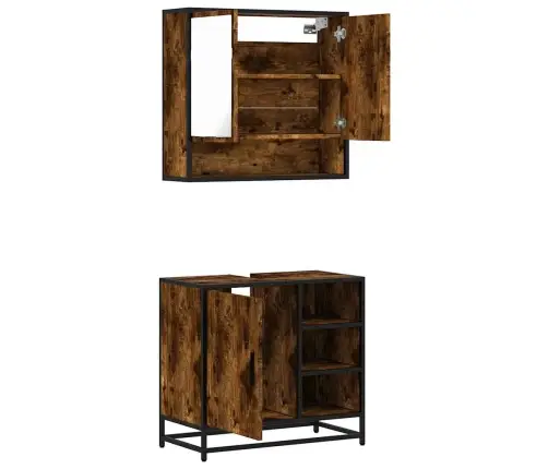 2-Daļīgs Vannasistabas Mēbeļu Komplekts, Inženierijas Koks Vidaxl