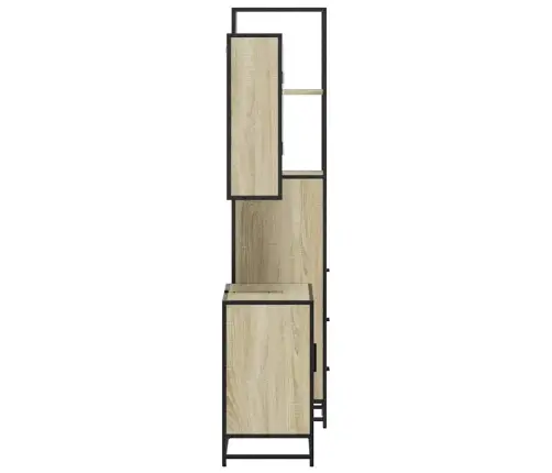 3-Daļīgs Vannasistabas Mēbeļu Komplekts, Sonomas Ozolkoka Vidaxl 3-Daļīgs Vannasistabas Mēbeļu Komplekts, Sonomas Ozolkoka Vidaxl