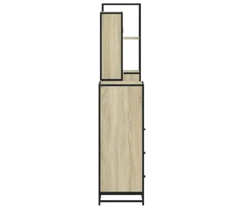 4-Osaline Vannitoa Mööblikomplekt, Sonoma Tamm, Tehispuit