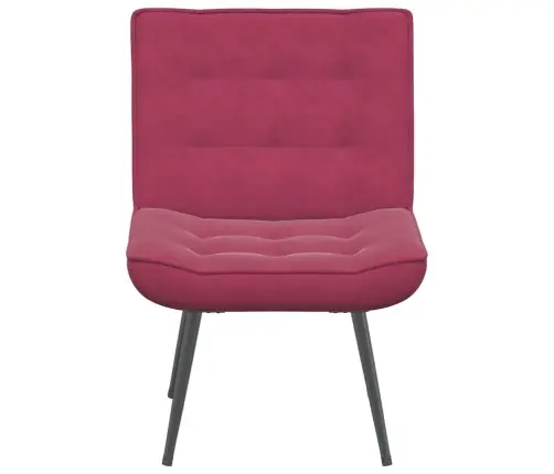 Poilsio Kėdė, Raudonojo Vyno Spalvos, 64X74X84cm Aksomas