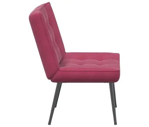 Poilsio Kėdė, Raudonojo Vyno Spalvos, 64X74X84cm Aksomas