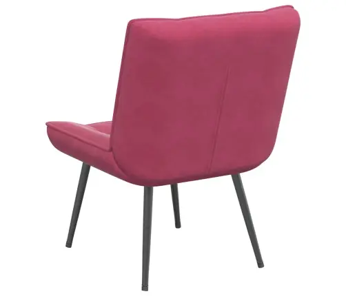 Poilsio Kėdė, Raudonojo Vyno Spalvos, 64X74X84cm Aksomas