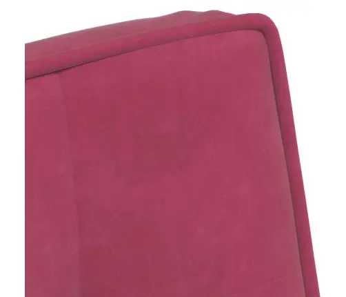Poilsio Kėdė, Raudonojo Vyno Spalvos, 64X74X84cm Aksomas
