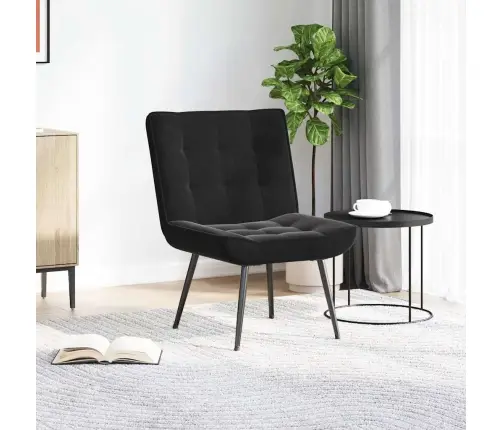 Relaksējošais Krēsls Melns 64X74X84 Cm Samts Vidaxl