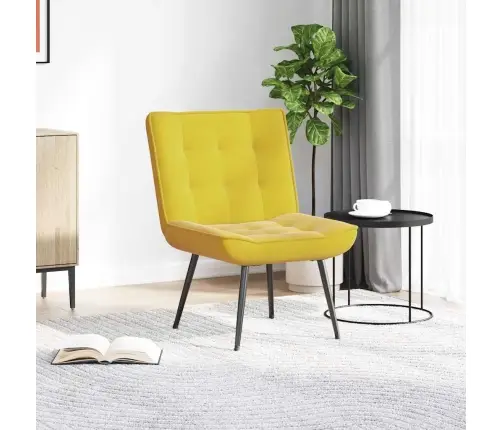 Lõõgastav Tool Kollane 64X74X84 Cm Velvet