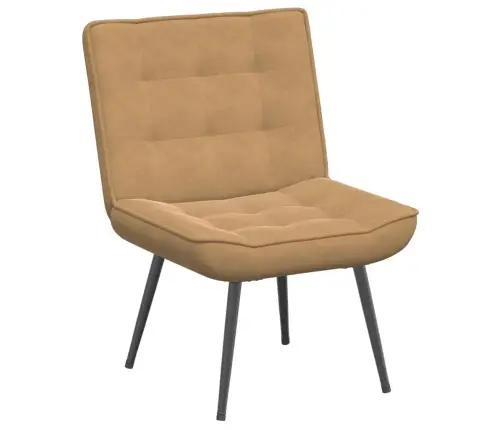 Poilsio Kėdė, Rudos Spalvos, 64X74X84cm Aksomas