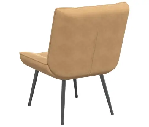 Poilsio Kėdė, Rudos Spalvos, 64X74X84cm Aksomas