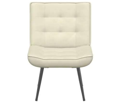 Poilsio Kėdė, Kreminės Spalvos, 64X74X84cm Aksomas