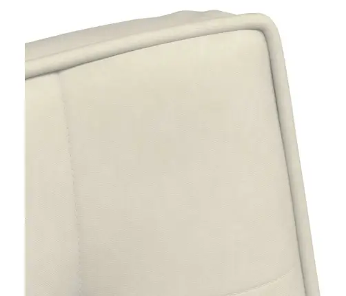 Poilsio Kėdė, Kreminės Spalvos, 64X74X84cm Aksomas