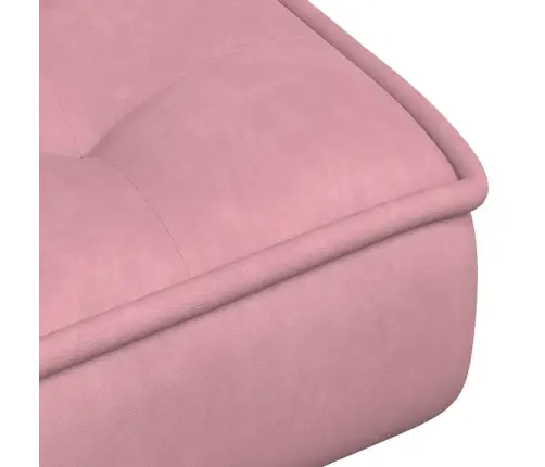 Atpūtas Krēsls Ar Kājsoliņu, Rozā Samts Vidaxl