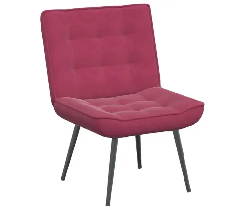 Atpūtas Krēsls Ar Kāju Balstu, Vīnsarkans Samts Vidaxl