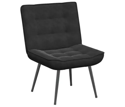 Atpūtas Krēsls Ar Kājsoliņu, Melns Samts Vidaxl