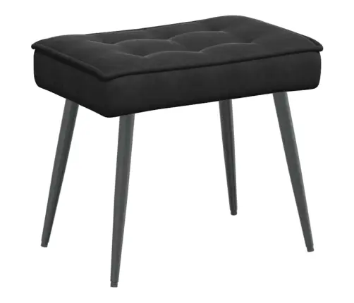 Atpūtas Krēsls Ar Kājsoliņu, Melns Samts Vidaxl