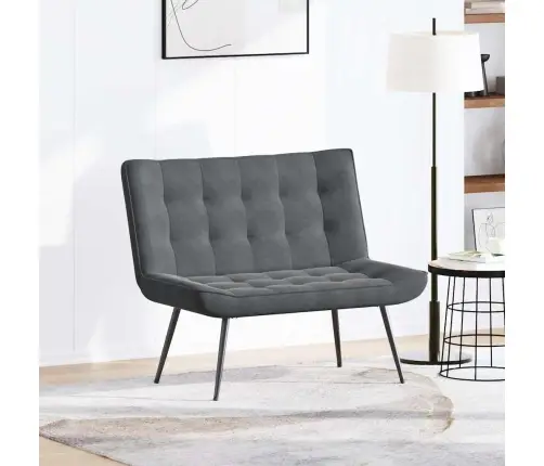 Sols, 110X74X84 Cm, Tumši Pelēks Samts Vidaxl