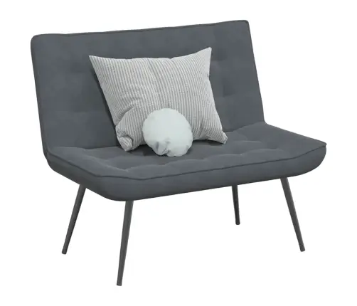 Sols, 110X74X84 Cm, Tumši Pelēks Samts Vidaxl