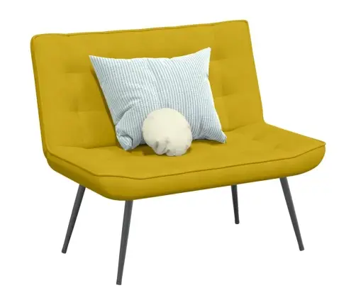 Pink, Kollane, 110X74X84 cm Samet