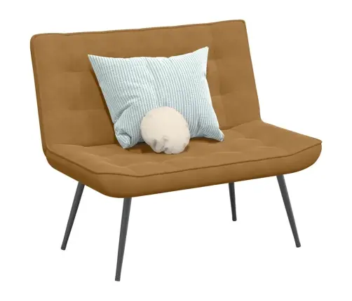 Sols, 110X74X84 Cm, Brūns Samts Vidaxl