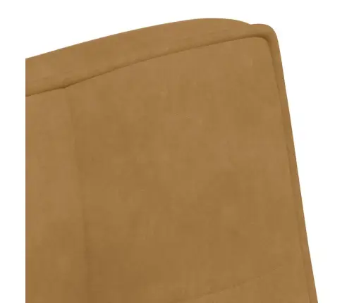 Sols, 110X74X84 Cm, Brūns Samts Vidaxl