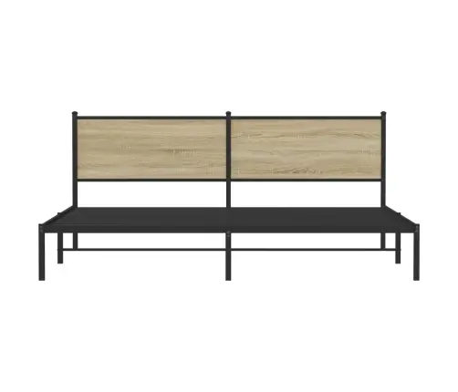 Lovos Rėmas Be Čiužinio, Sonoma Ąžuolo, 200X200cm Metalas