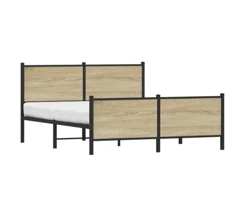 Lovos Rėmas Be Čiužinio, Sonoma Ąžuolo, 150X200cm Metalas