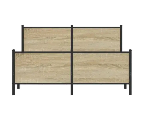 Lovos Rėmas Be Čiužinio, Sonoma Ąžuolo, 150X200cm Metalas