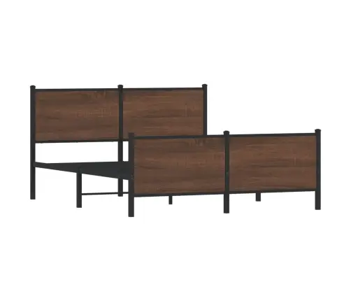 Lovos Rėmas Be Čiužinio, Rudas Ąžuolo, 140X190cm Metalas