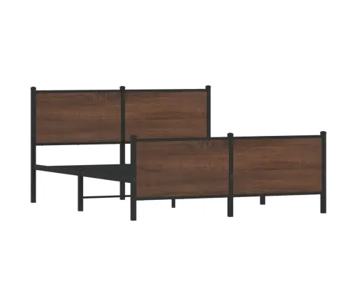 Lovos Rėmas Be Čiužinio, Rudas Ąžuolo, 160X200cm Metalas