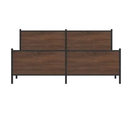 Metallist Voodiraam Ilma Madratsita Pruun Tamm 180X200 Cm