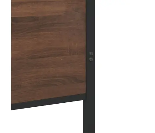 Metallist Voodiraam Ilma Madratsita Pruun Tamm 200X200 Cm