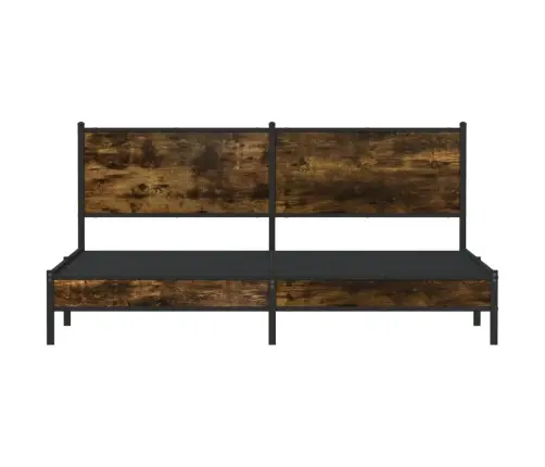 Gultas Rāmis Bez Matrača, Metāls, 183X213Cm, Ozolkoka Imitācija Vidaxl