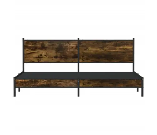 Gultas Rāmis Bez Matrača, Metāls, 193X203Cm, Ozolkoka Imitācija Vidaxl