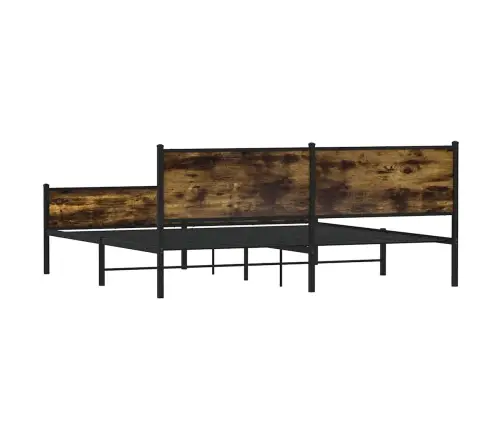 Lovos Rėmas Be Čiužinio, Dūminio Ąžuolo, 193X203cm Metalas