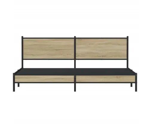 Lovos Rėmas Be Čiužinio, Sonoma Ąžuolo, 193X203cm Metalas