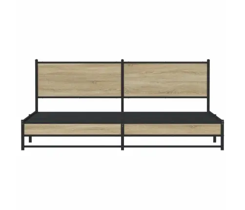 Metallist Voodiraam Ilma Madratsita Sonoma Tamm 193X203 Cm