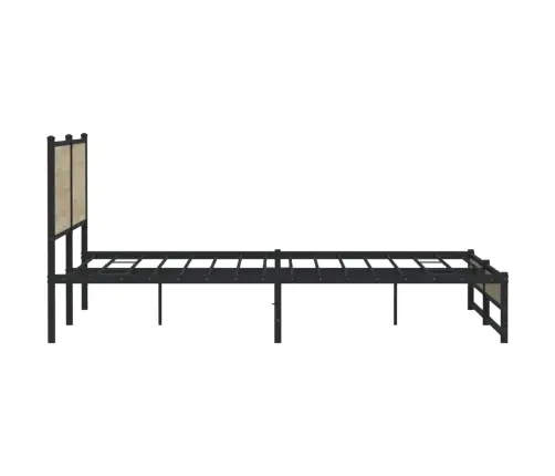 Metallist Voodiraam Ilma Madratsita Sonoma Tamm 193X203 Cm