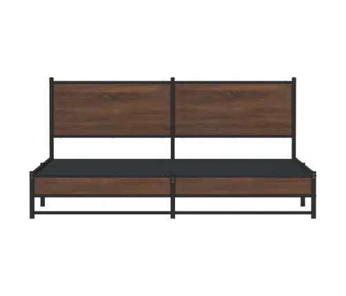 Gultas Rāmis Bez Matrača, Metāls, 180X200 Cm, Ozolkoka Krāsa Vidaxl