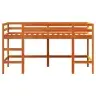 Bērnu Gulta Ar Trepēm, Vaska Brūns, 90X200Cm, Priedes Masīvkoks Vidaxl