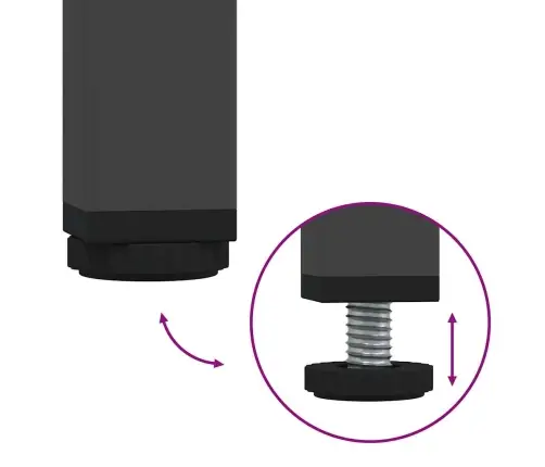 Kõrge Kapp, Must, 68 X 39 X 101,5 cm Teras