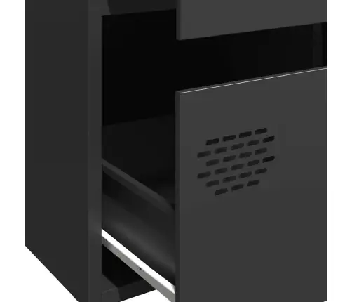 Kõrge Kapp, Must, 68 X 39 X 101,5 cm Teras