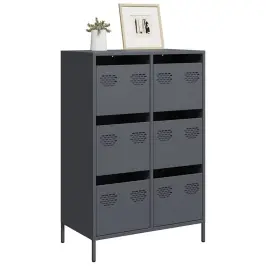 Augstais Skapītis Pelēks 68X39X101,5 Cm Tērauds Vidaxl