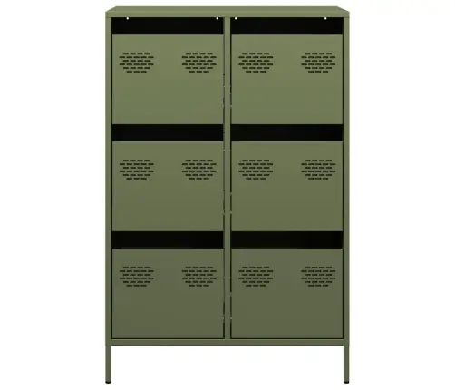 Komoda, Alyvuogių Žalios Spalvos, 68X39X101,5cm Plienas Komoda, Alyvuogių Žalios Spalvos, 68X39X101,5cm Plienas