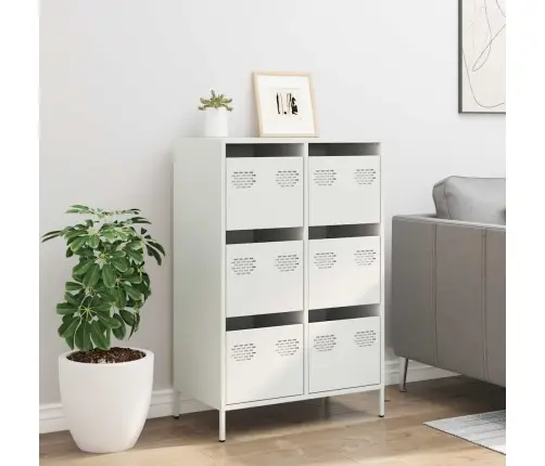 Komoda, Baltos Spalvos, 68X39X101,5cm Plienas