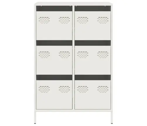 Komoda, Baltos Spalvos, 68X39X101,5cm Plienas