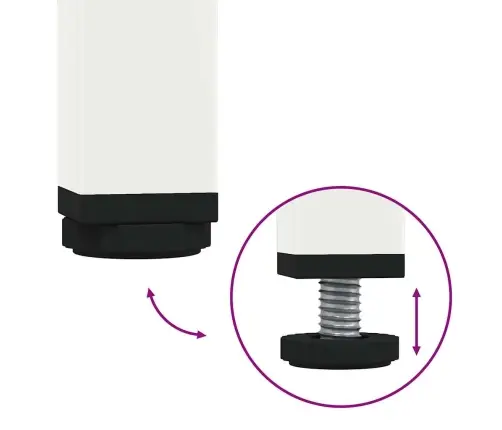 Komoda, Baltos Spalvos, 68X39X101,5cm Plienas