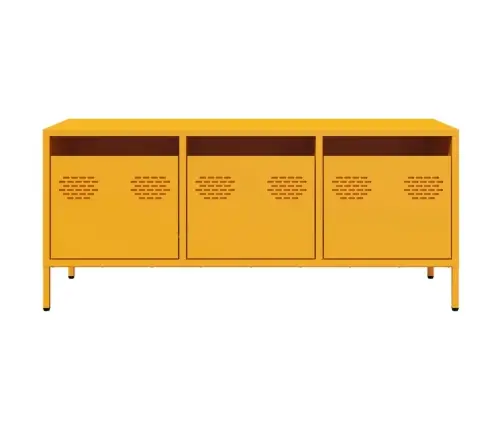 Naktsskapītis Dzeltens 101,5X39X43,5 Cm Auksti Velmēts Tērauds Vidaxl Naktsskapītis Dzeltens 101,5X39X43,5 Cm Auksti Velmēts Tērauds Vidaxl