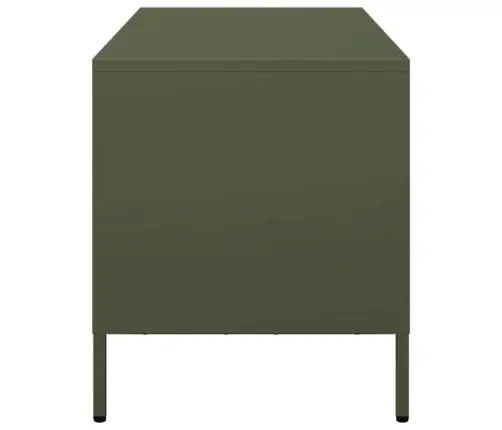 Tv Skapītis, Zaļš, 101,5X39X43,5 Cm, Auksti Velmēts Tērauds Vidaxl
