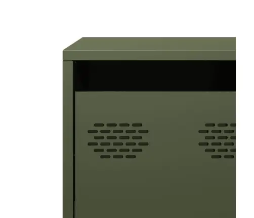 Tv Skapītis, Zaļš, 101,5X39X43,5 Cm, Auksti Velmēts Tērauds Vidaxl