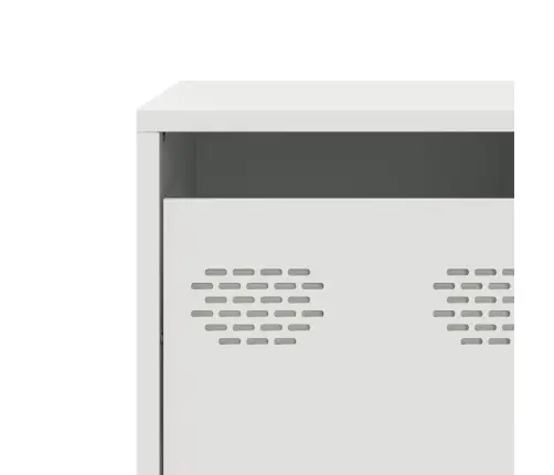 Tv Skapītis, Balts, 101,5X39X43,5 Cm, Auksti Velmēts Tērauds Vidaxl