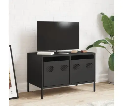 Tv Skapītis, Melns, 68X39X43,5 Cm, Auksti Velmēts Tērauds Vidaxl