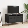 Tv Skapītis, Melns, 68X39X43,5 Cm, Auksti Velmēts Tērauds Vidaxl